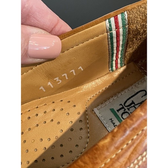 VTG Galizio Torresi Stitched Leather Loafers Men’s EU 43/US 10 Made In Italy - Picture 8 of 14